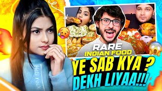 RARE INDIAN STREET FOODCarryMinati NEW VIDEO FUNNY REACTIONreaction CarryMinati [upl. by Iblok976]