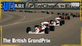 Senna Helping Burger  1990 British GrandPrix UF1 [upl. by Nohsauq543]