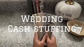 Cash Stuffing Money From My Wedding  3000  Savings  Emergency Fund  New Home Fund [upl. by Acinoev]