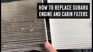 How to Replace Subaru Air Filter and Cabin Filters  ImprezaCrosstrek [upl. by Nnylrefinnej]