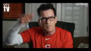 Charlie Sheen Attacks Chuck Lorre on UStream short version 030811 [upl. by Nibor626]