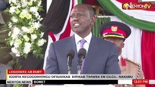 PRESIDENTS RUTO LED THE PASSOUT CEREMONY OF KFS INSPECTOR CADETS AND FOREST TRAINEES IN NAKURU [upl. by Aniral]