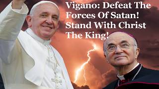 Vigano Lights Up Eucharistic Conference With Rallying Cry For Christ The King [upl. by Wootan373]