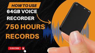 How To Use 64GB Voice Recorder Voice Activated Recorder with Triple Noise Reduction for Lecture [upl. by Eegnat]