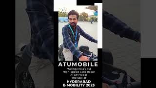 Atum Vader steals the show at Hyderabad EMobility 2023  Atumobile [upl. by Aillicirp625]