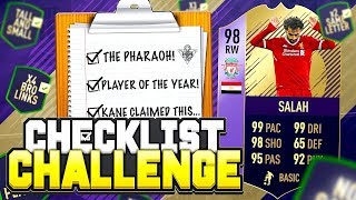 98 POTY SALAH  FIFA 18 Checklist Challenge 📋 [upl. by Aernda247]