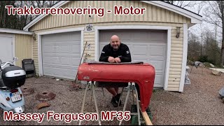 Massey Ferguson MF35  Nu skilder vi dele af motoren ad [upl. by Aivital763]