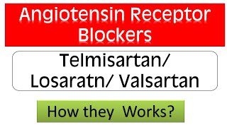 Angiotensin Receptor Blockers ARBs  Telmisartan Valsartan Losartan Mode of Action [upl. by Ystap908]