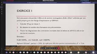 Béton Précontraint  4GC CENTRE  Prof El Hajjami 07042020 [upl. by Alfonse]
