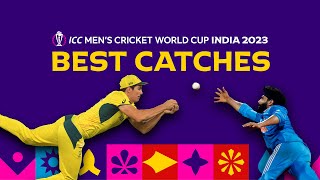 All the best catches from Cricket World Cup 2023 😱 [upl. by Nathaniel]