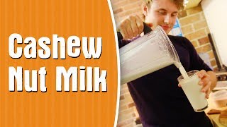 RAW Cashew Nut Milk — DairyFree amp Vegan Milk Recipe [upl. by Paulo]