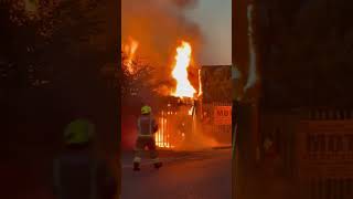 Fire incident early morning at renwick road  Dagenham london fire [upl. by Etnaud758]