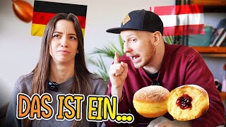 DEUTSCH vs ÖSTERREICHISCH Ich bringe meiner Freundin Dialekt bei 😅👨‍🎓 Teil 2 [upl. by Nilloc]