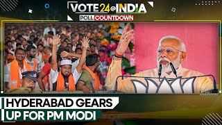 India elections 2024 Hyderabad gears up for PM Modis roadshow  WION [upl. by Hagerman]