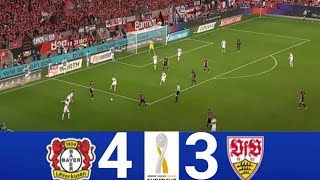 Bayer Leverkusen vs Stuttgart 22 PEN 43  DFL Super Cup 2024  Match Highlights [upl. by Arihsan]