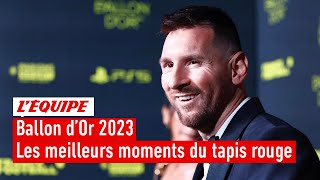 Ballon dOr 2023  Les meilleurs moments du tapis rouge [upl. by Arracat]