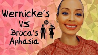 Wernickes VS Brocas Aphasia [upl. by Ecad]