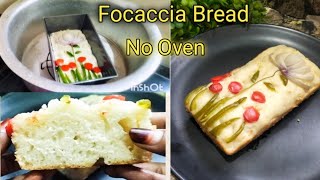 Best Focaccia Bread At Home Easy Baking Recipe Without Oven YZ Bakes [upl. by Lerrej161]