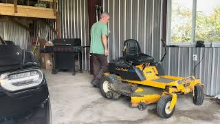 Cub cadet 0 turn putting gas [upl. by Einnal]