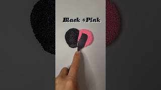 Who will winBlack or Pinkcolormix shorts youtube [upl. by Eilrebma]