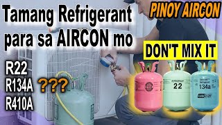 Tamang Refrigerant Freon para sa aircon Safety Tips Dont mix it [upl. by Allecnirp659]