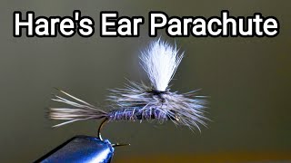 How to Tie the Hares Ear Parachute  Fly tying tutorial [upl. by Aihsyn]