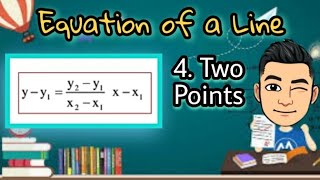 Equation of a Line  Two Point Form Made EASY  Taglish version [upl. by Norramic943]