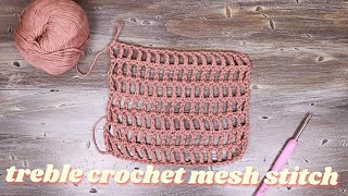 How To Crochet Mesh Stitch  Very Easy [upl. by Rizas367]