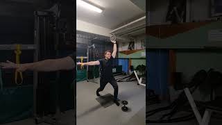 IPSILATERAL WITH STAGGERED STANCE DYNAMIC SHOULDER PRESSES martialarts sports kungfu boxing [upl. by Rj]