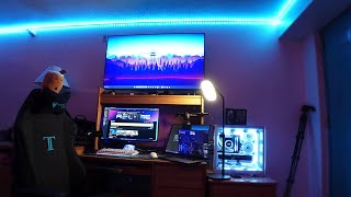 Inside my 12000 Gaming Setup amp Military Dorm Tour  Kirtland AFB Dorm [upl. by Costin]