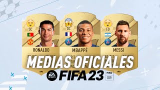 FIFA 23 MEDIAS OFICIALES FILTRADAS TOP 10 NUEVOS JUGADORES ICONOS HÉROES [upl. by Knorring]