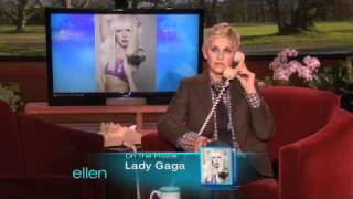 Ellens Birthday Call to Lady Gaga [upl. by Silliw]