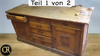 Opas Erbe Küchenschrank von 1890 Teil 1 von 2  Möbel restaurieren [upl. by Rustice]