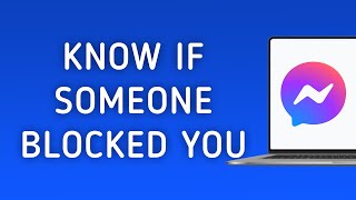 How To Know If Someone Blocked You On Messenger App On PC New Update [upl. by Cyna]