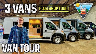 3 Minimalist Van Conversions  Ram Promaster Builds Vanture Customs PA Campervan Builder [upl. by Radmen]