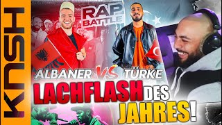 KOMPLETTER ABSTURZ🤣🤣  REACTION auf Albaner VS Türke  RAPBATTLE [upl. by Tenay]