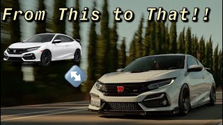 Building a 10th Gen Civic Si in 22 Minutes  Stock to Big Turbo [upl. by Sirotek]