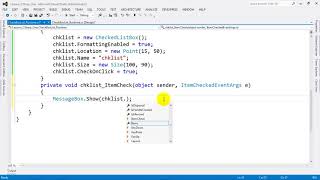 How to Use CheckedListBox Control at Runtime in C NET 2012 [upl. by Annahgiel193]