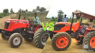 Massey Ferguson 9500 Smart vs Kubota MU 5501 4wd vs mf 7250 vs swaraj 744 [upl. by Byrd]