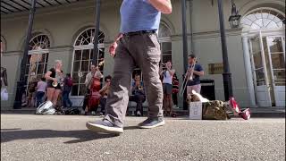 The Ohlson Family Roadshow Busking on Royal St French Quarter New Orleans [upl. by Icat]