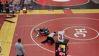 Hinsdale Central Freshman Invite Willowbrook 138lbs Rd1 11302024 [upl. by Fennie725]