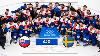 Slovakia vs Sweden  40  Beijing 2022  Bronze medal [upl. by Henryson370]