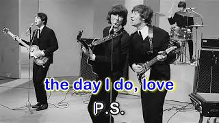 PS I Love You  The Beatles Karaoke Version [upl. by Sydelle]