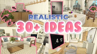 30 IDEAS to make your HOUSE more REALISTIC in Bloxburg  ROBLOX [upl. by Annayi824]