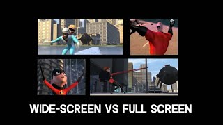 The Incredibles vs Omnidroid  The Incredibles 2004  WideScreen vs Full Screen [upl. by Dasteel565]