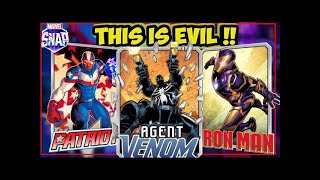 Marvel Snap Agent Venom  Patriot Deck this is evil [upl. by Crystie747]