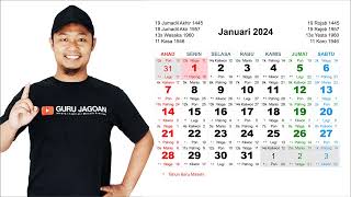 Kalender Januari 2024 [upl. by Gasser253]