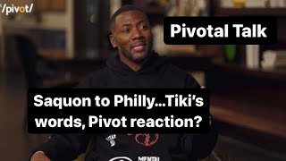 Saquon Barkley to Philadelphia Tiki Barber says “You are dead to me” Ryan Clark responds [upl. by Atinot219]