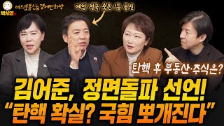 김어준 정면돌파 선언  quot탄핵 확실 국힘 뽀개진다quot  ft전현희 이언주 부승찬 김성완 이광수 고현준 [upl. by Nnylekoorb]