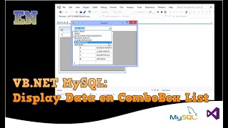 VB NET MySQL ComboBox Data Binding [upl. by Roman]